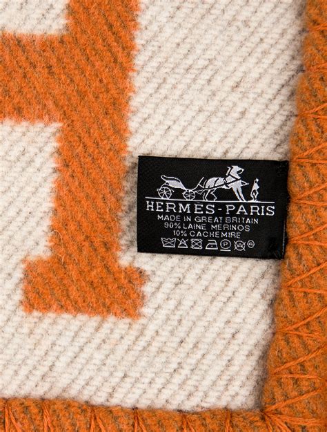 hermes avalon blanket orange|hermes blanket price.